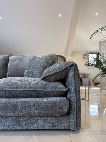 Sonia Sofa Grey 3 Seater - premium sofa with free Isle of Man and UK delivery