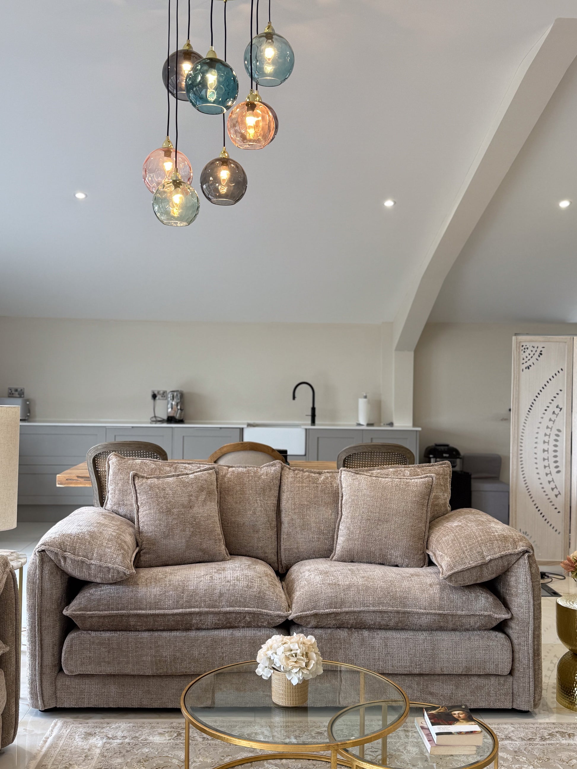 Sonia Sofa Beige 3 Seater - premium sofa with free Isle of Man and UK delivery