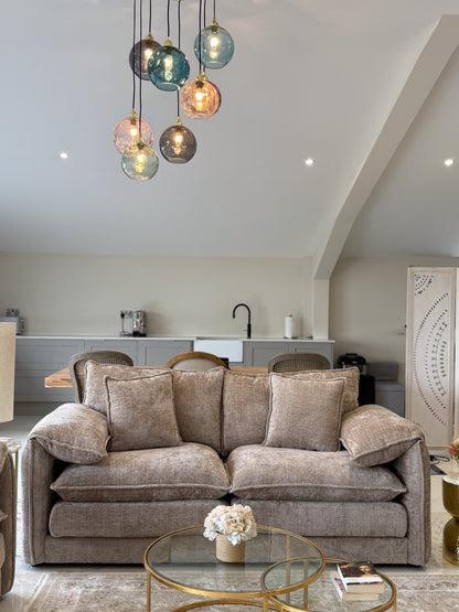 Sonia Sofa Beige 3 Seater - premium sofa with free Isle of Man and UK delivery