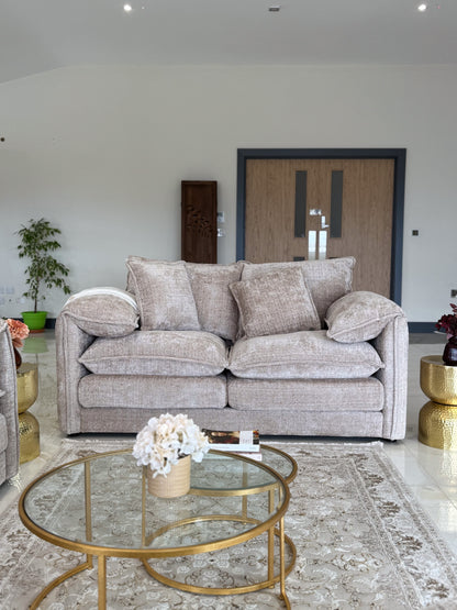 Sonia Sofa Beige 2 Seater - premium sofa with free Isle of Man and UK delivery