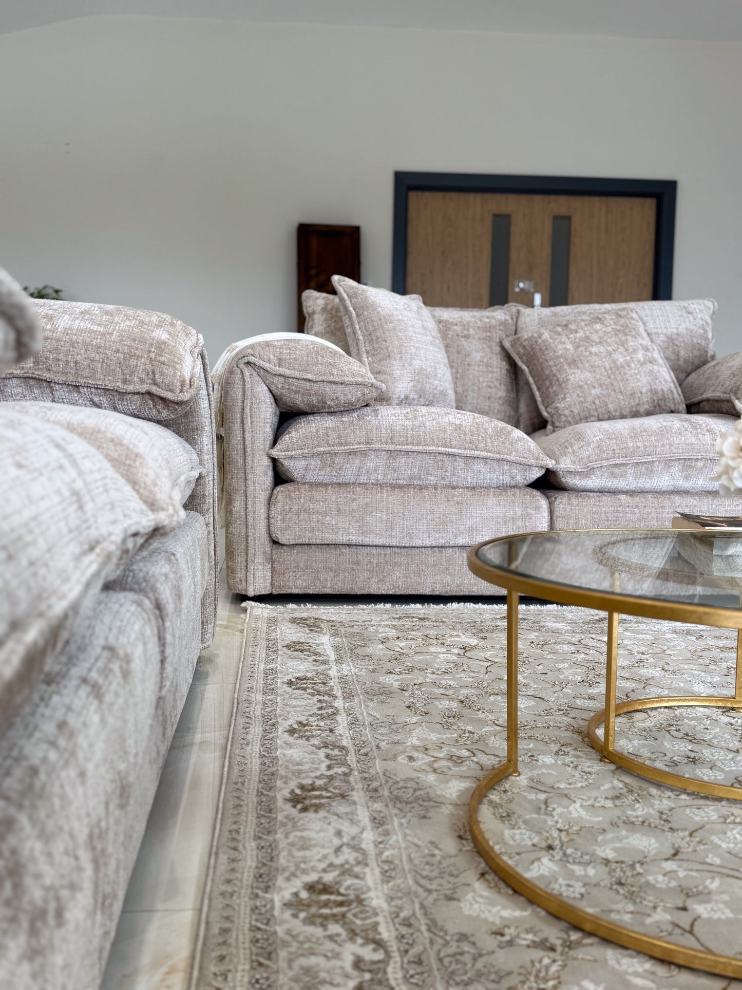 Sonia Sofa Beige 3 Seater - premium sofa with free Isle of Man and UK delivery