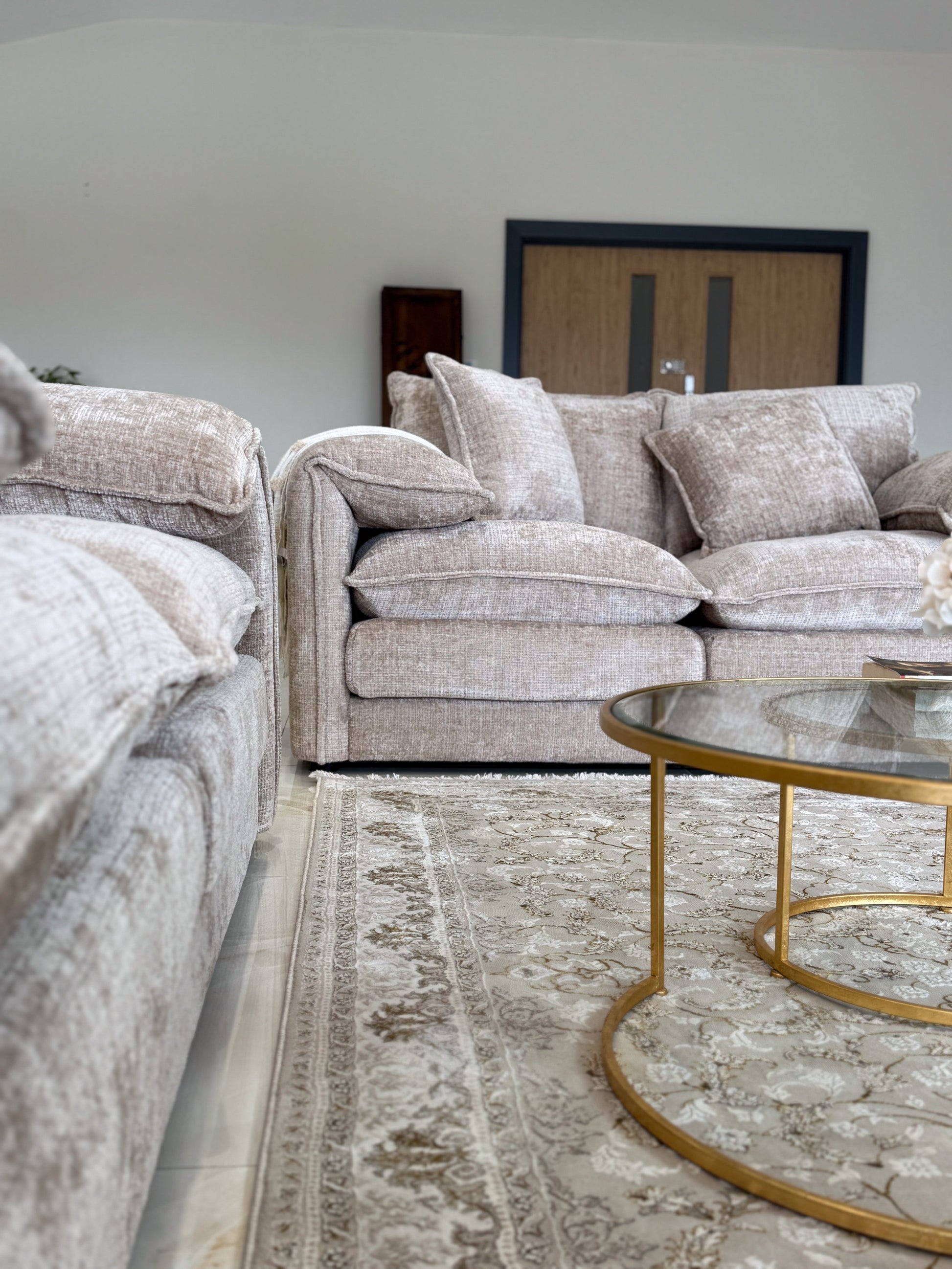 Sonia Sofa Beige 3 Seater - premium sofa with free Isle of Man and UK delivery