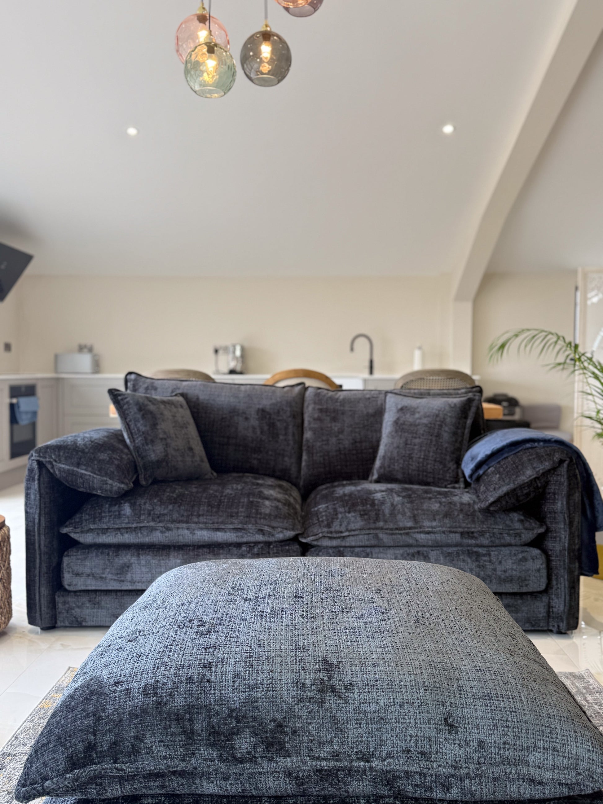 Sonia Sofa Black 3 Seater - premium sofa with free Isle of Man and UK delivery