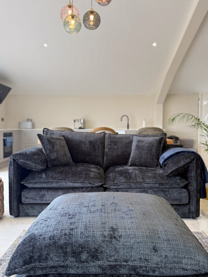 Sonia Sofa Black 3 Seater - premium sofa with free Isle of Man and UK delivery