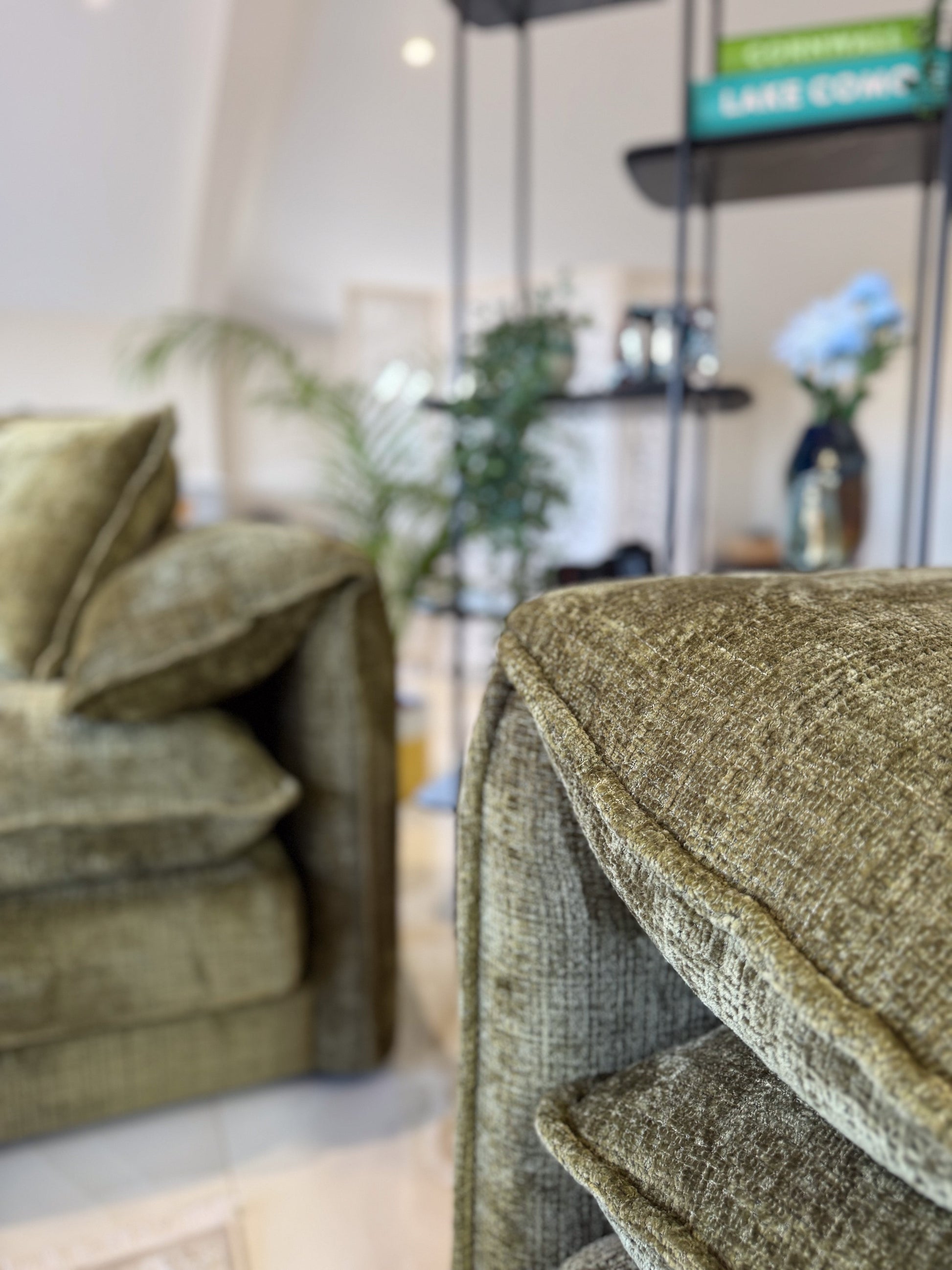 Sonia Sofa Green 3 Seater - premium sofa with free Isle of Man and UK delivery