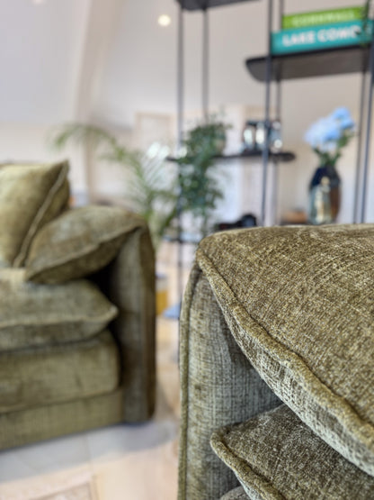 Sonia Sofa Green 3 Seater - premium sofa with free Isle of Man and UK delivery