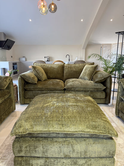 Sonia Sofa Green 3 Seater - premium sofa with free Isle of Man and UK delivery