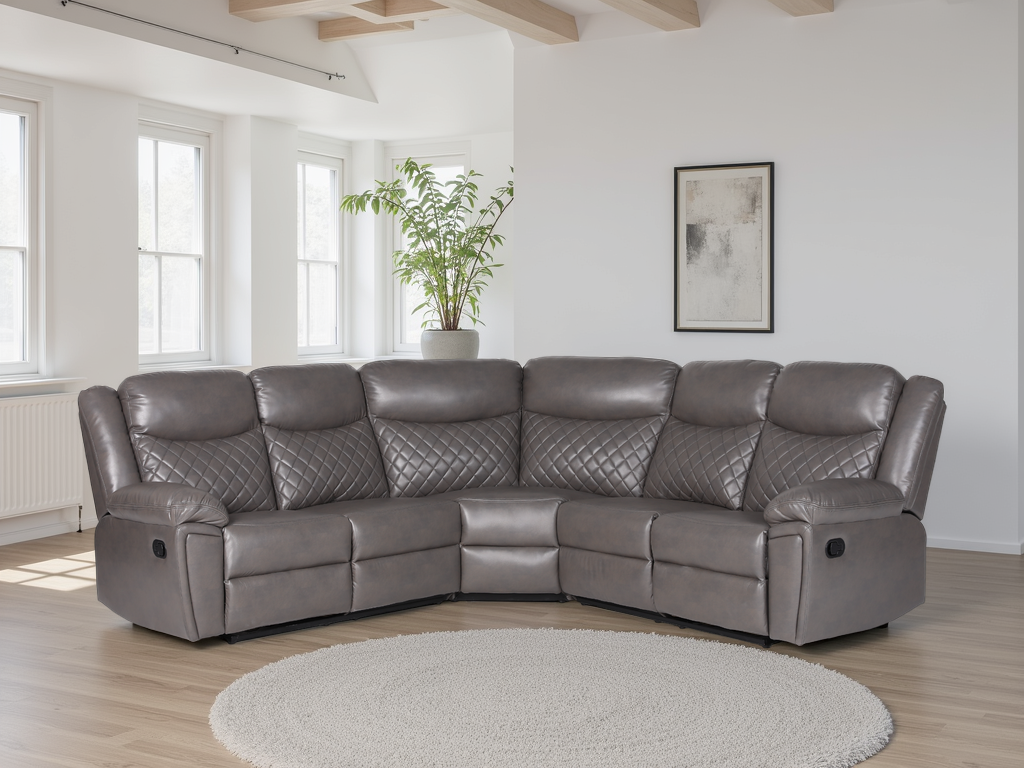 Mya Recliner Sofa Grey Large Corner from Dreamy - sofa with free Isle of Man and UK delivery