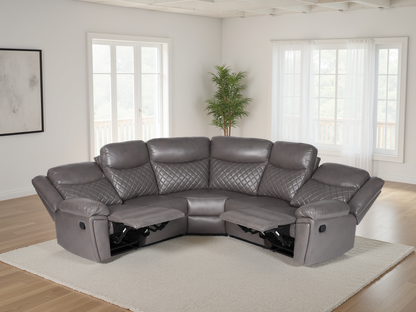 Mya Recliner Sofa Grey Large Corner from Dreamy - sofa with free Isle of Man and UK delivery