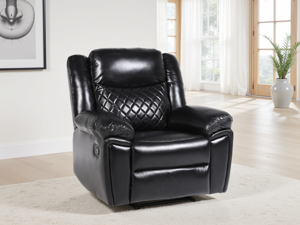 Mya Recliner Sofa Black Armchair from Dreamy - sofa with free Isle of Man and UK delivery