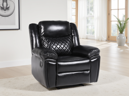 Mya Recliner Sofa Black Armchair from Dreamy - sofa with free Isle of Man and UK delivery