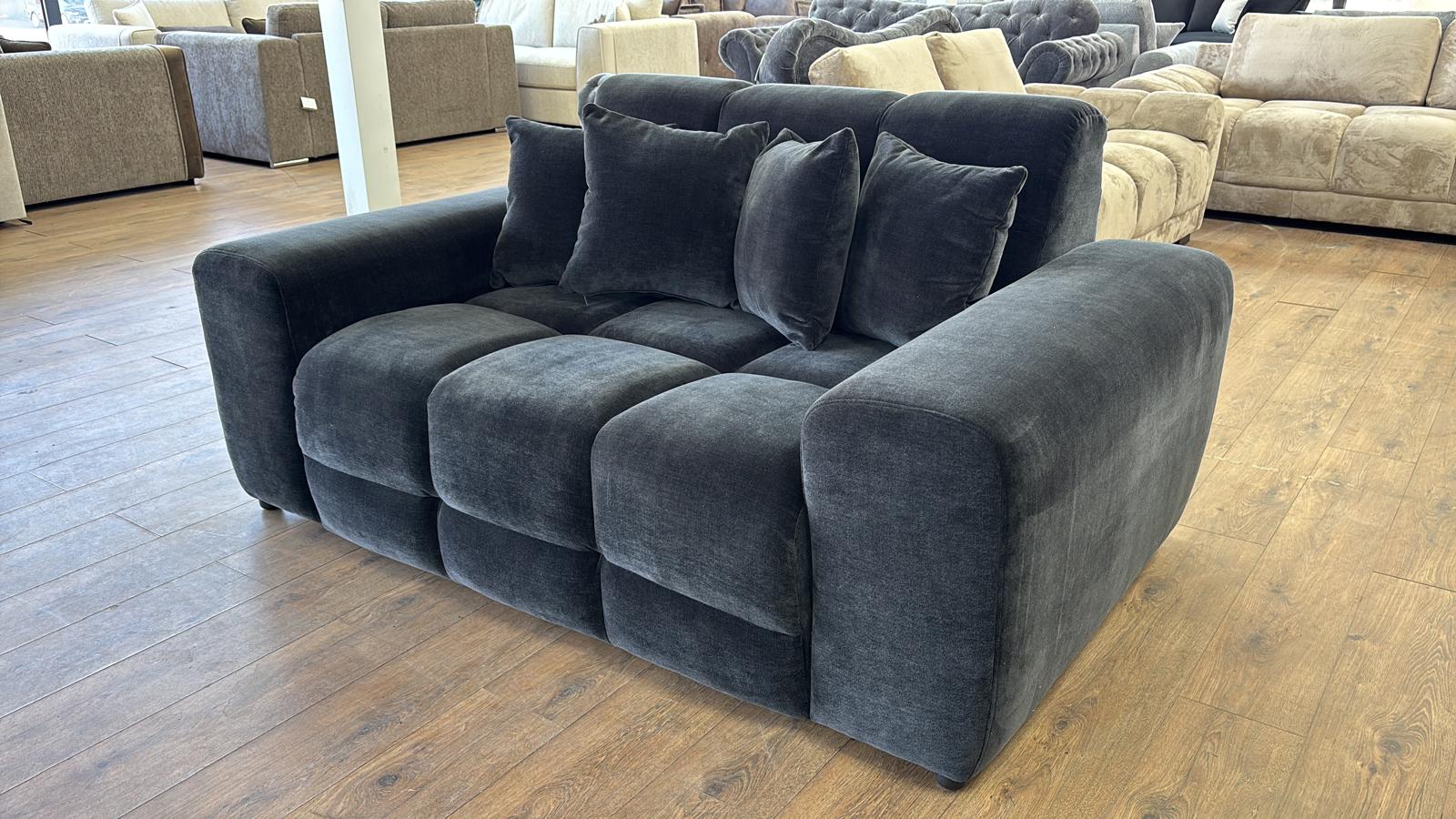 Joanna Sofa Black 2 Seater from Dreamy - sofa with free Isle of Man and UK delivery