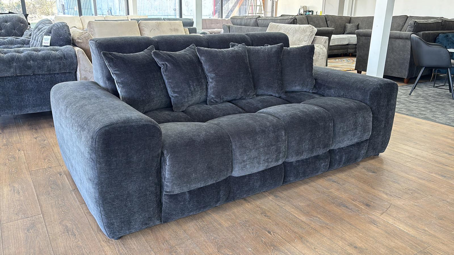 Joanna Sofa Black 3 Seater from Dreamy - sofa with free Isle of Man and UK delivery