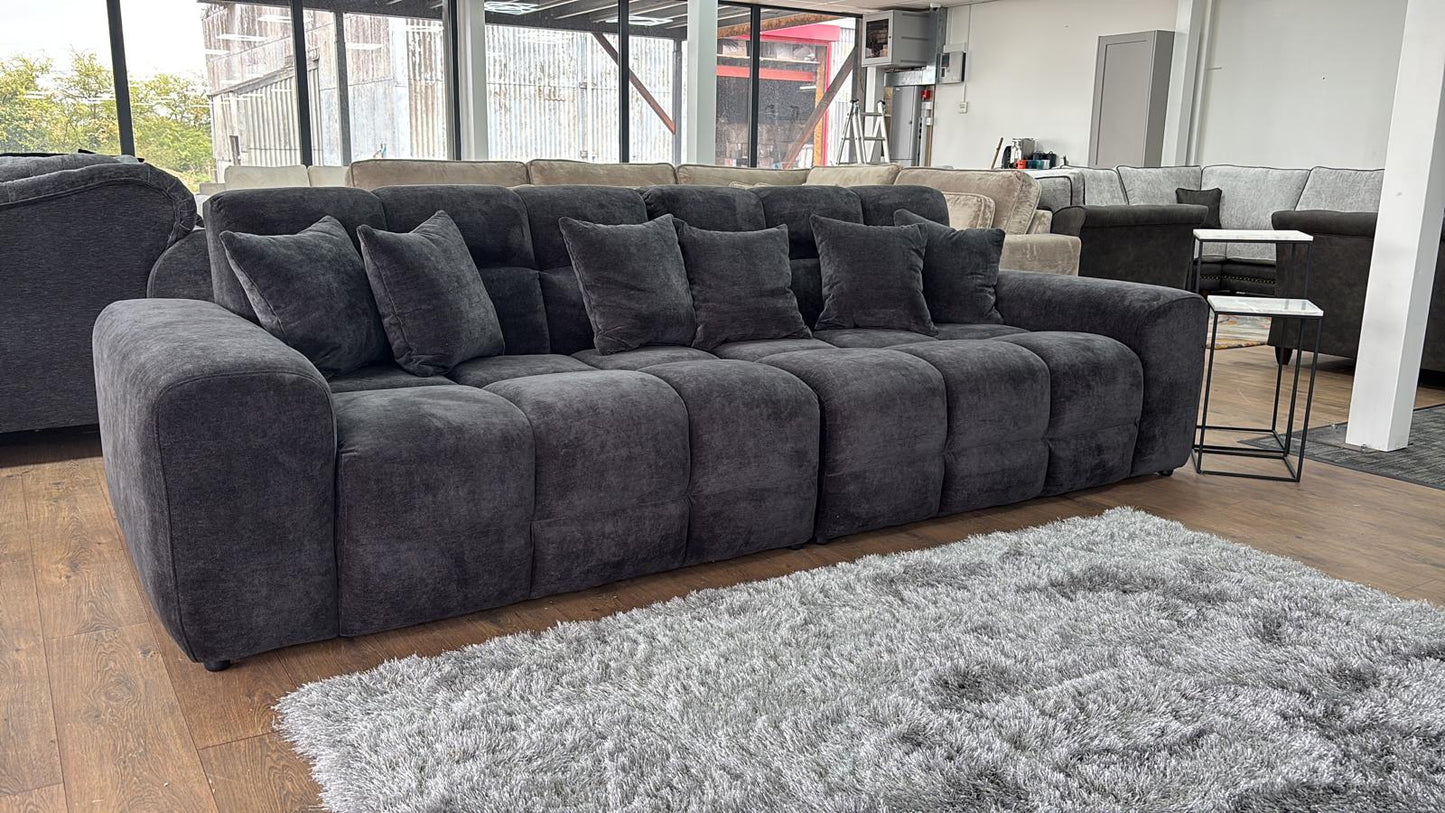 Joanna Sofa Black 4 Seater from Dreamy - sofa with free Isle of Man and UK delivery