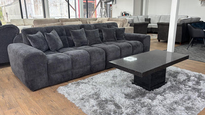 Joanna Sofa Black 4 Seater from Dreamy - sofa with free Isle of Man and UK delivery