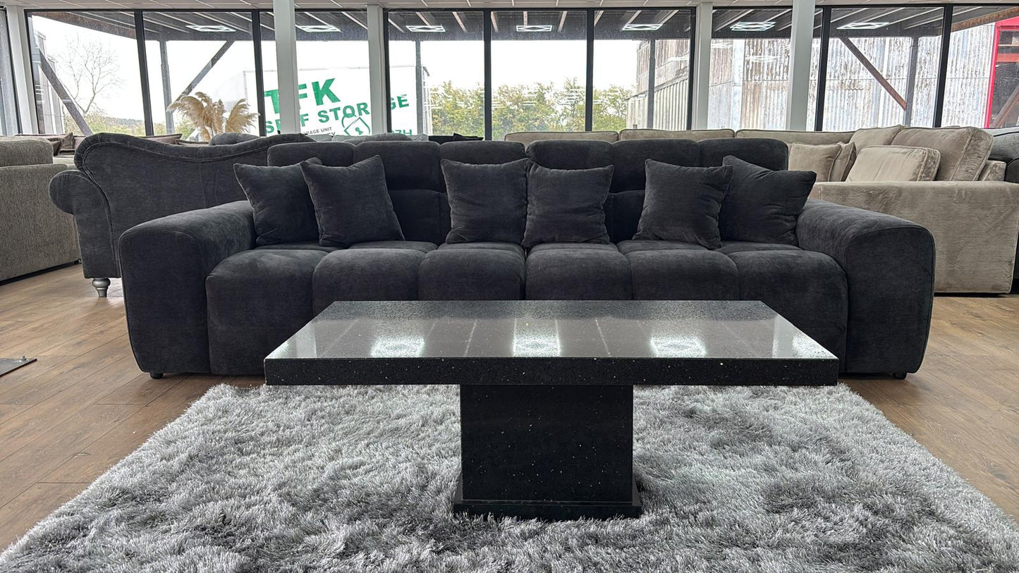 Joanna Sofa Black 4 Seater from Dreamy - sofa with free Isle of Man and UK delivery