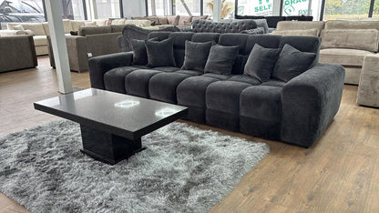 Joanna Sofa Black 4 Seater from Dreamy - sofa with free Isle of Man and UK delivery