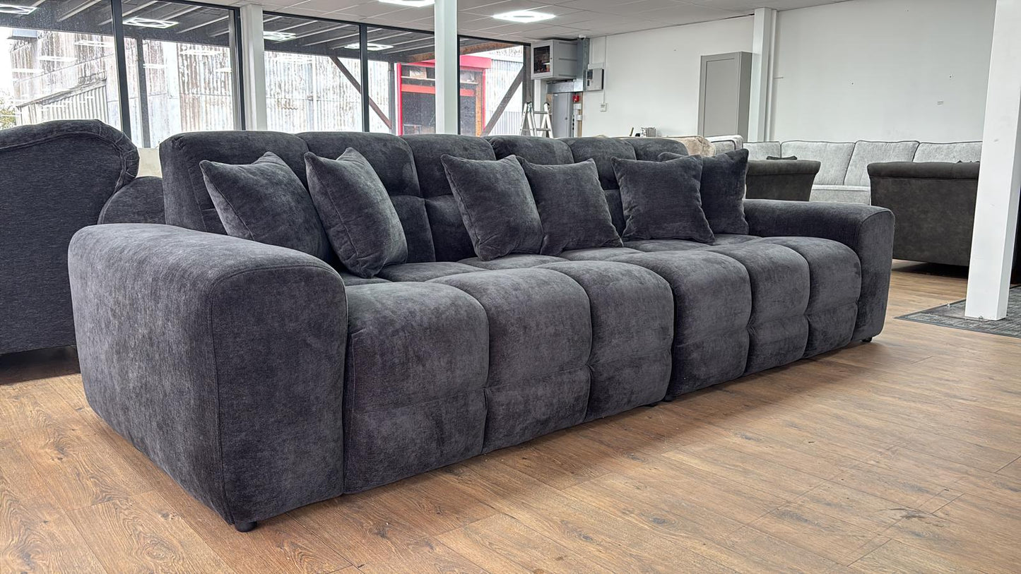 Joanna Sofa Black 4 Seater from Dreamy - sofa with free Isle of Man and UK delivery