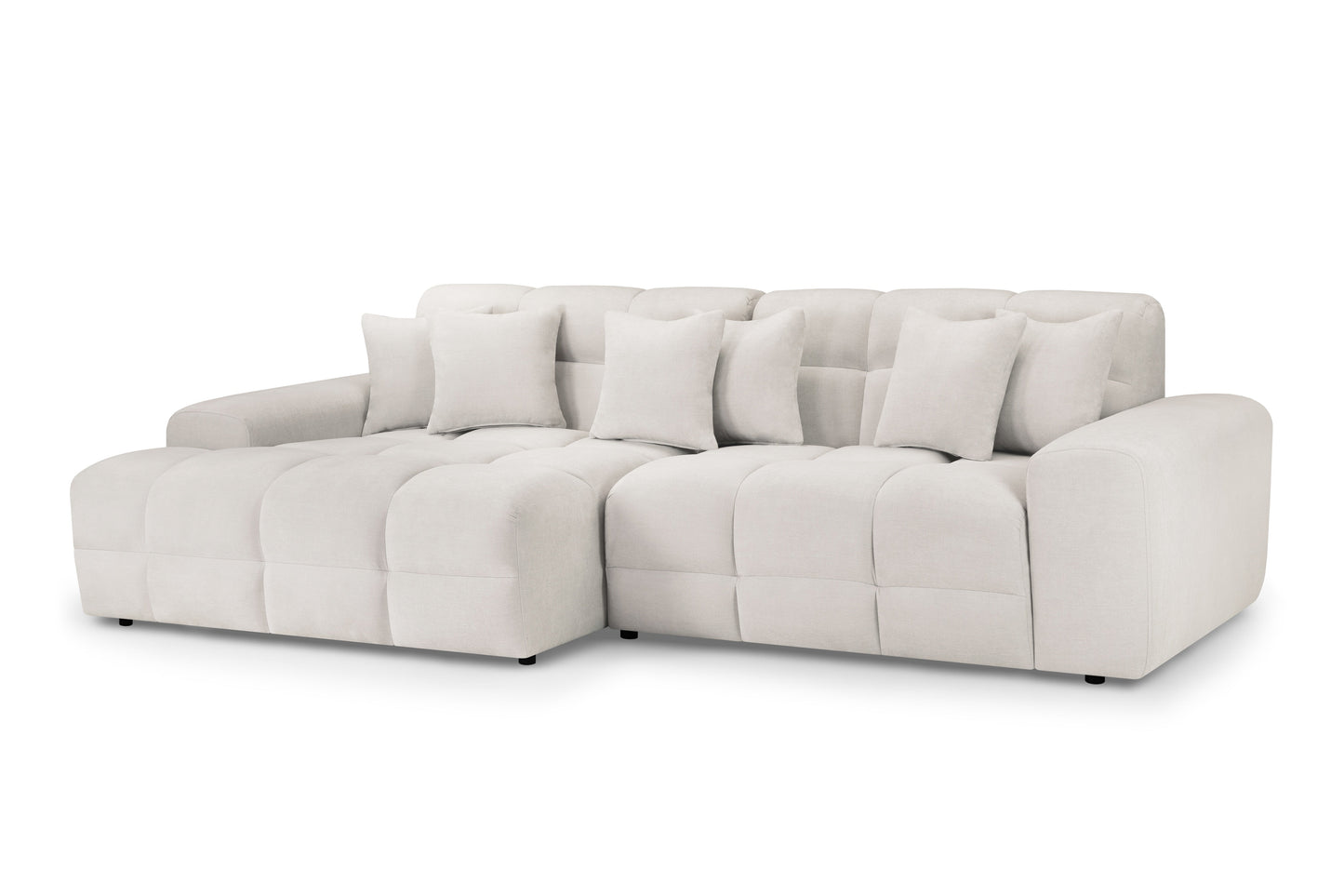 Joanna Sofa Beige Left Hand Facing Corner at Dreamy furniture store in Natural