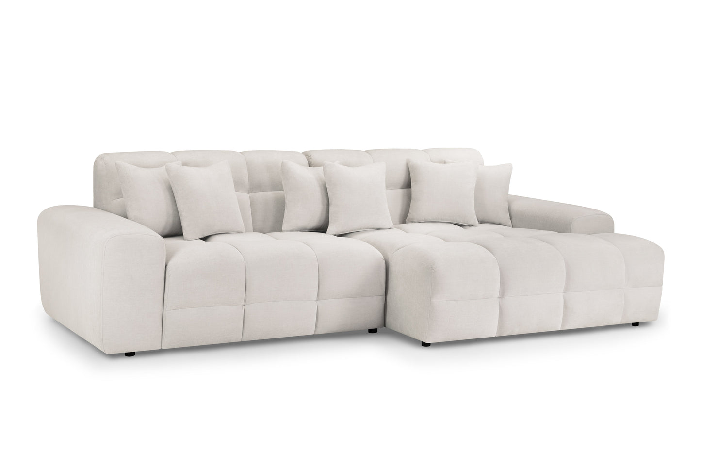 Joanna Sofa Beige Right Hand Facing Corner at Dreamy furniture store in Natural