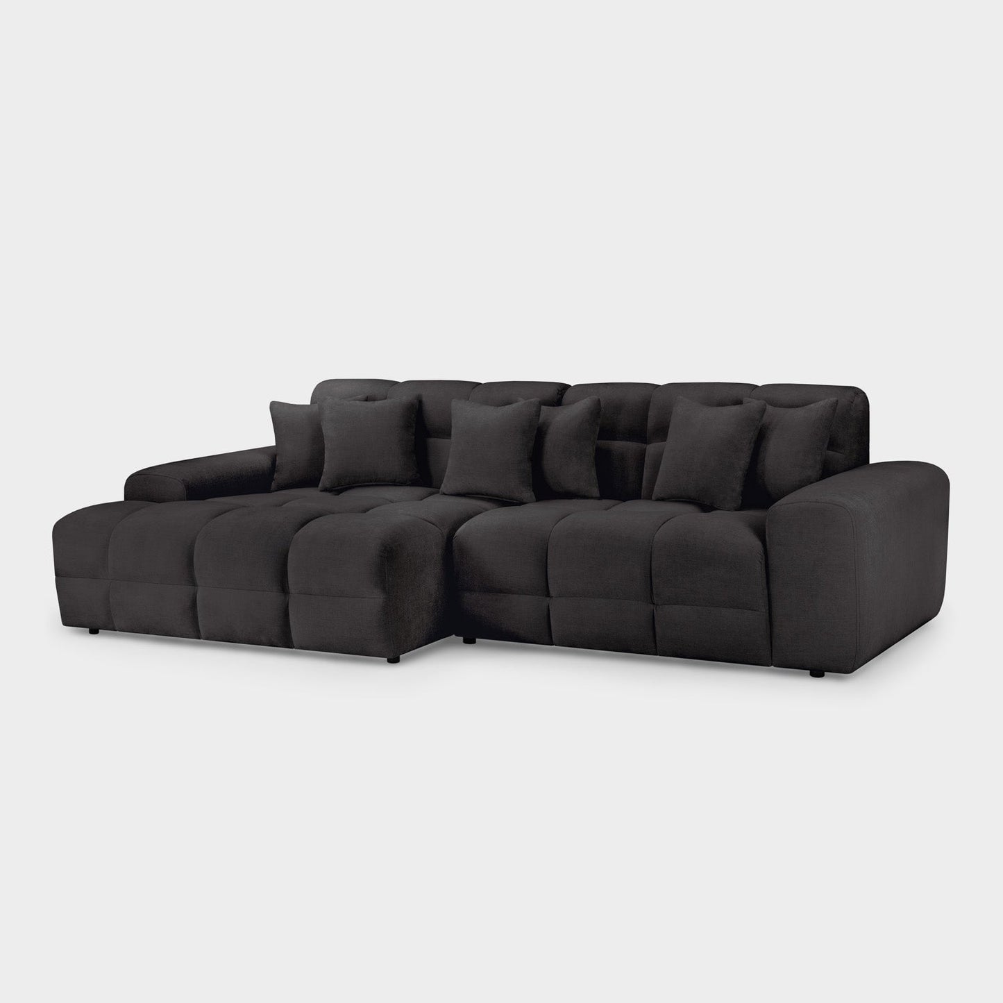 Jacob Sofa Black Left Hand Facing Corner