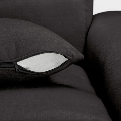 Jacob Sofa Black Left Hand Facing Corner