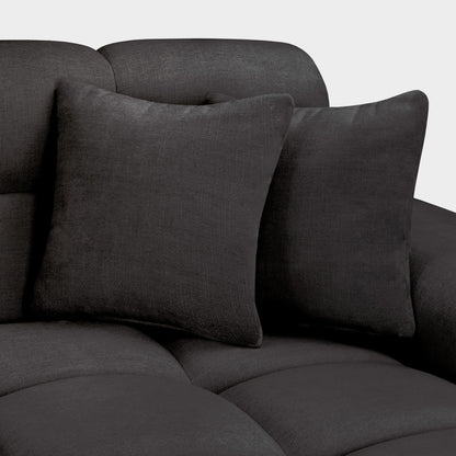Jacob Sofa Black Left Hand Facing Corner