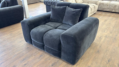 Joanna Sofa Black Armchair from Dreamy - sofa with free Isle of Man and UK delivery