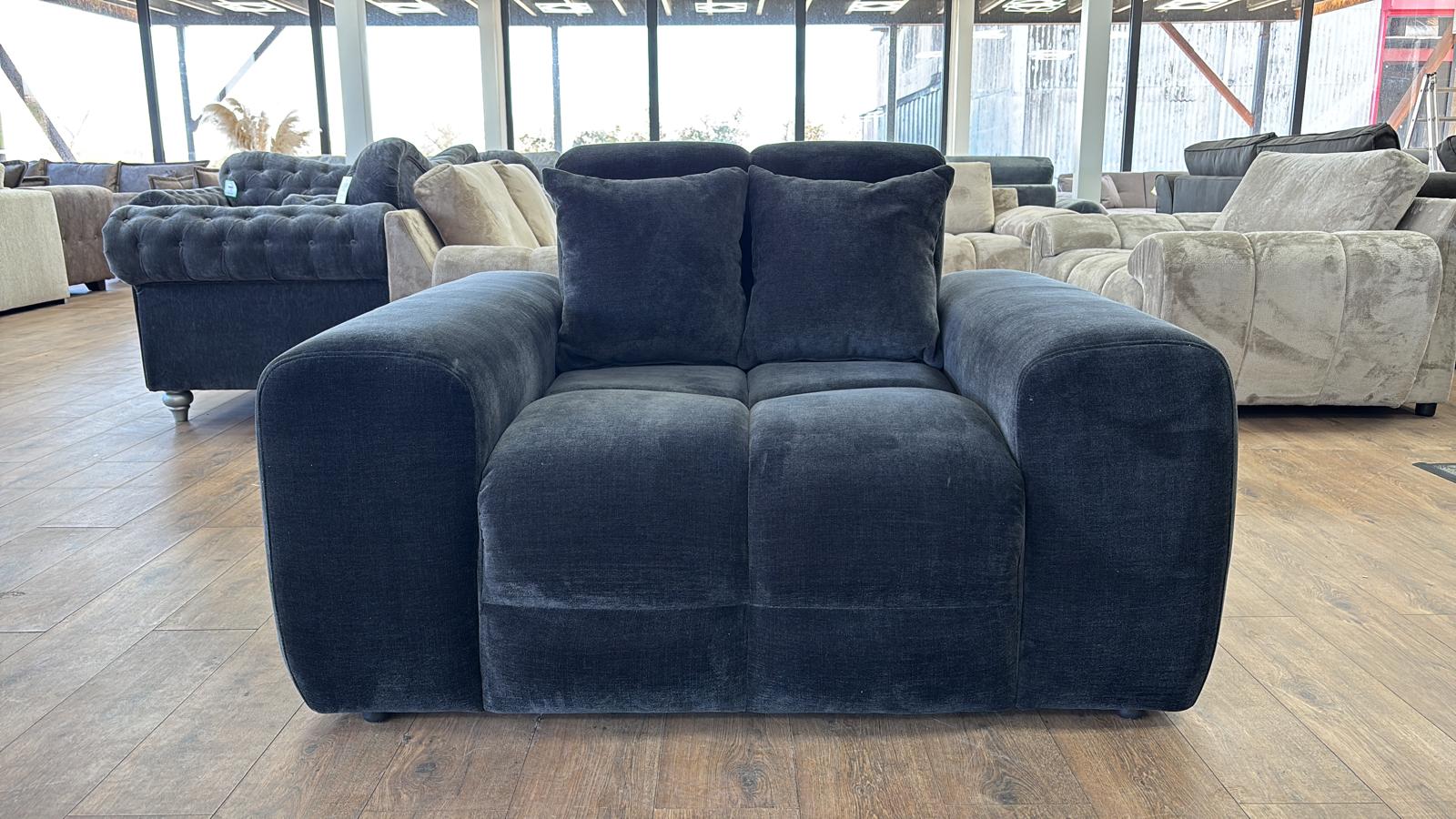 Joanna Sofa Black Armchair from Dreamy - sofa with free Isle of Man and UK delivery