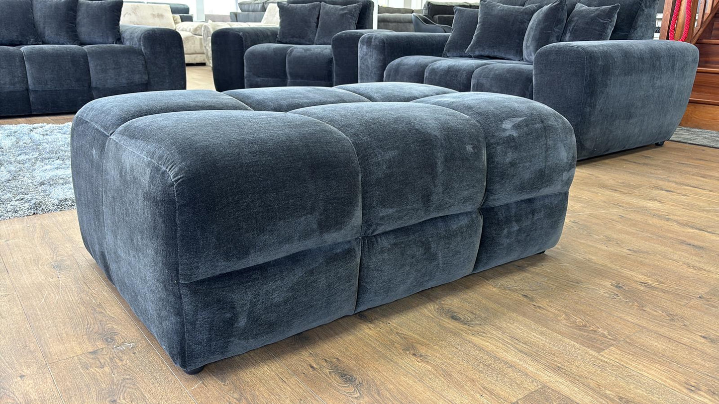 Joanna Sofa Black Footstool from Dreamy - sofa with free Isle of Man and UK delivery
