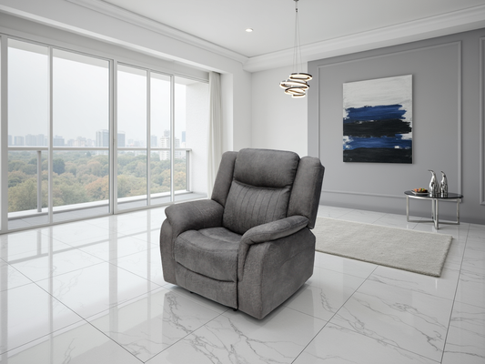 Lexi Electric Recliner Sofa Grey Armchair - Lexi sofa range - Dreamy furniture Isle of Man and UK