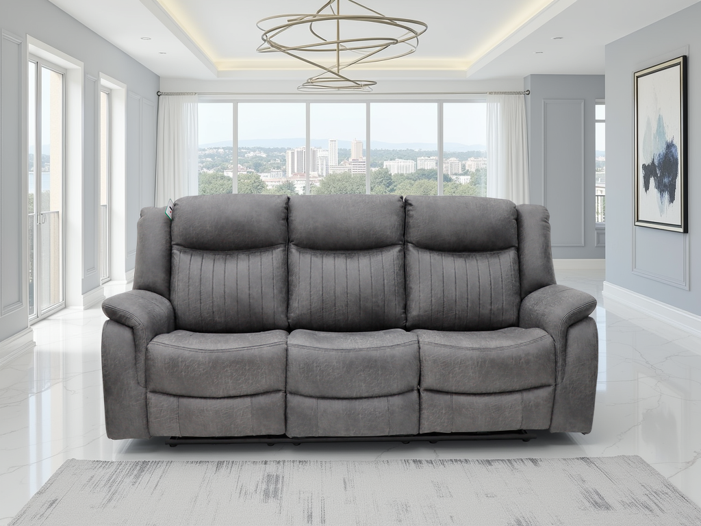 Lexi Electric Recliner Sofa Grey 3 Seater - Lexi sofa range - Dreamy furniture Isle of Man and UK