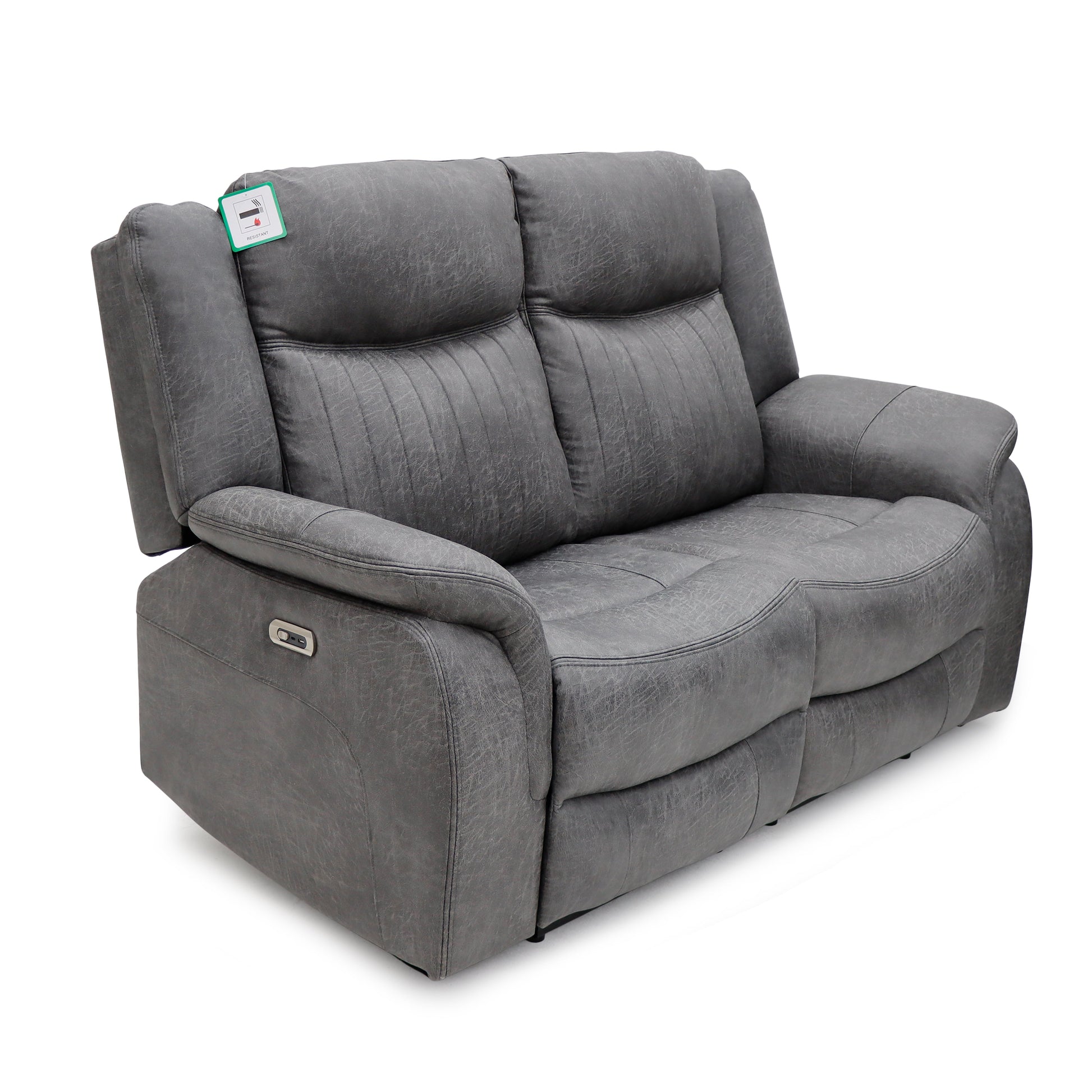 Lexi Electric Recliner Sofa Grey 2 Seater - Lexi sofa range - Dreamy furniture Isle of Man and UK