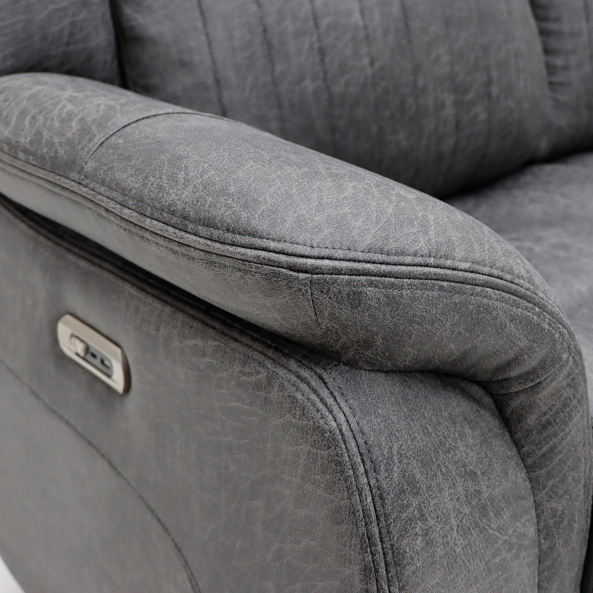Lexi Electric Recliner Sofa Grey 2 Seater - Lexi sofa range - Dreamy furniture Isle of Man and UK