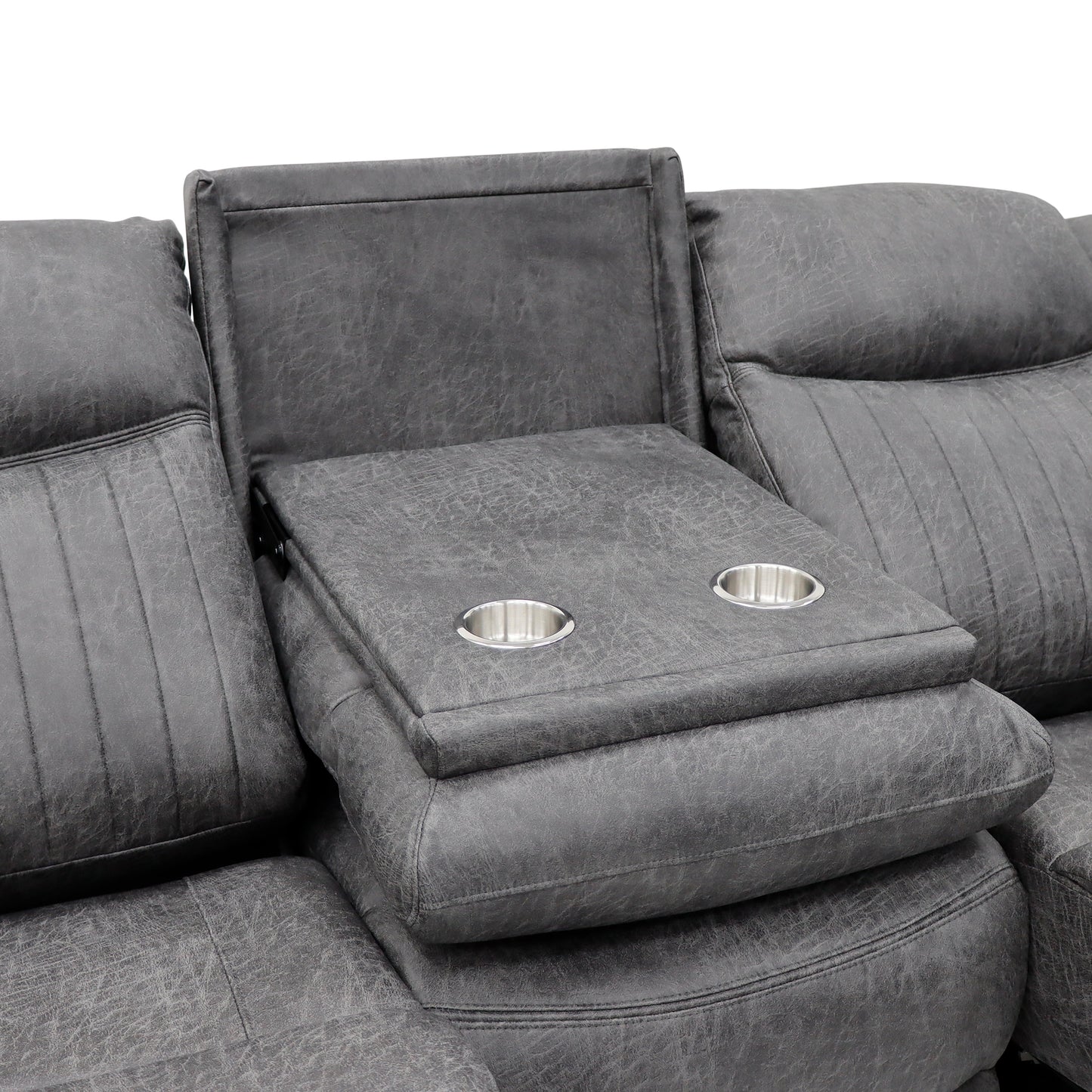 Lexi Electric Recliner Sofa Grey 3 Seater - Lexi sofa range - Dreamy furniture Isle of Man and UK