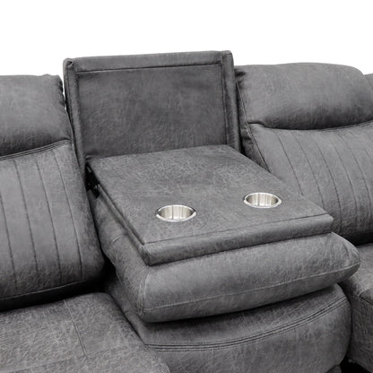Lexi Electric Recliner Sofa Grey 3 Seater - Lexi sofa range - Dreamy furniture Isle of Man and UK