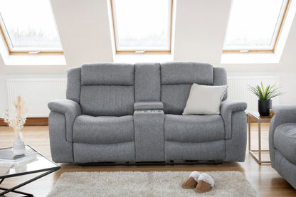 Lindy Electric Recliner Sofa Grey 2 Seater at Dreamy furniture store