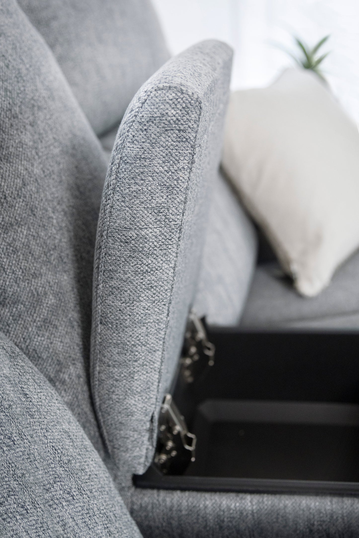 Lindy Electric Recliner Sofa Grey 2 Seater at Dreamy furniture store