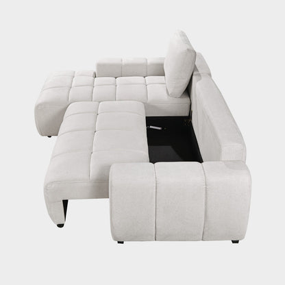 Lora Sofa Bed Stone Left Hand Facing Corner