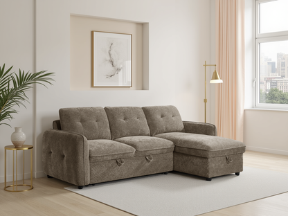 Morgan Sofabed Brown Universal Corner - brown universal corner sofa bed UK delivery