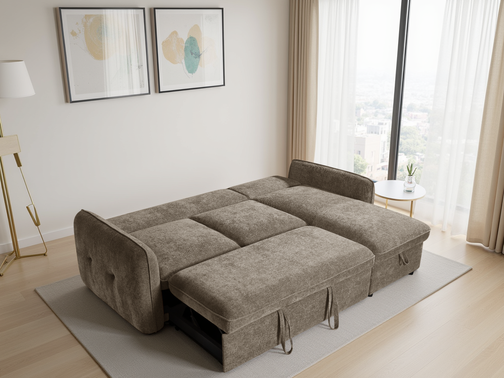 Morgan Sofabed Brown Universal Corner - brown universal corner sofa bed UK delivery