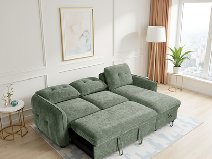 Morgan Sofabed Green Universal Corner - green universal corner sofa bed UK