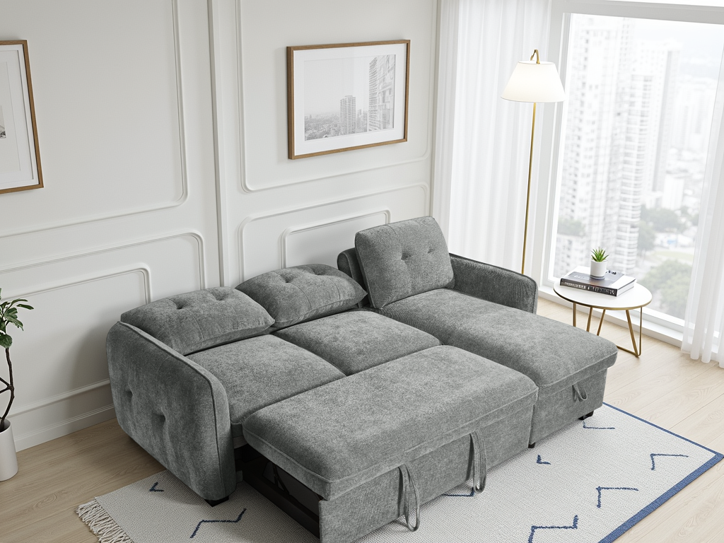 Morgan Sofabed Grey Universal Corner - grey universal corner sofa bed Isle of Man