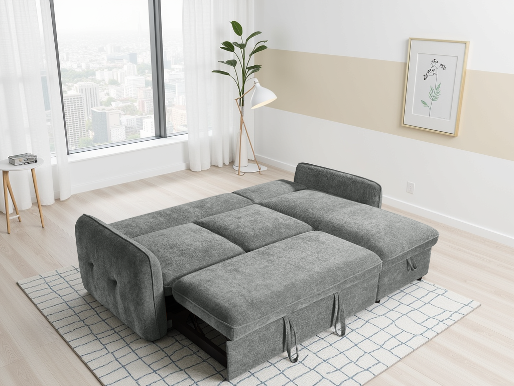 Morgan Sofabed Grey Universal Corner - grey universal corner sofa bed Isle of Man