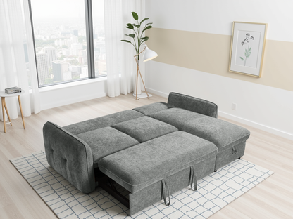 Morgan Sofabed Grey Universal Corner - grey universal corner sofa bed Isle of Man