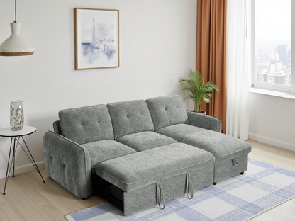 Morgan Sofabed Grey Universal Corner - grey universal corner sofa bed Isle of Man