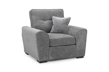 Maxine Sofa Grey Armchair - premium furniture with free Isle of Man and UK delivery