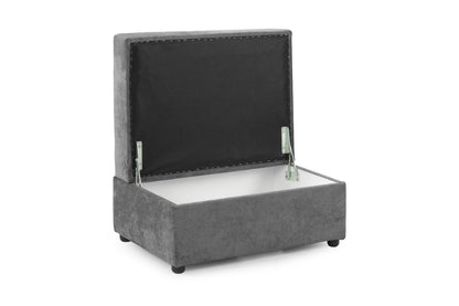 Maxine Sofa Grey Footstool - premium furniture with free Isle of Man and UK delivery