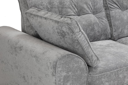 Maxine Sofa Grey 3 Seater - premium furniture with free Isle of Man and UK delivery