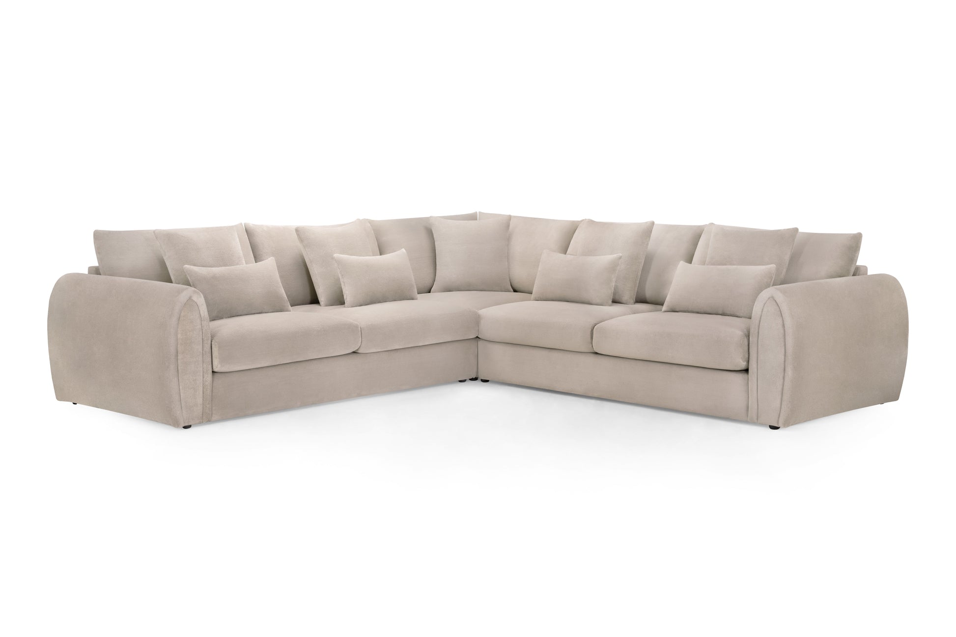 Milo Sofa Mocha Large Corner at Dreamy furniture store